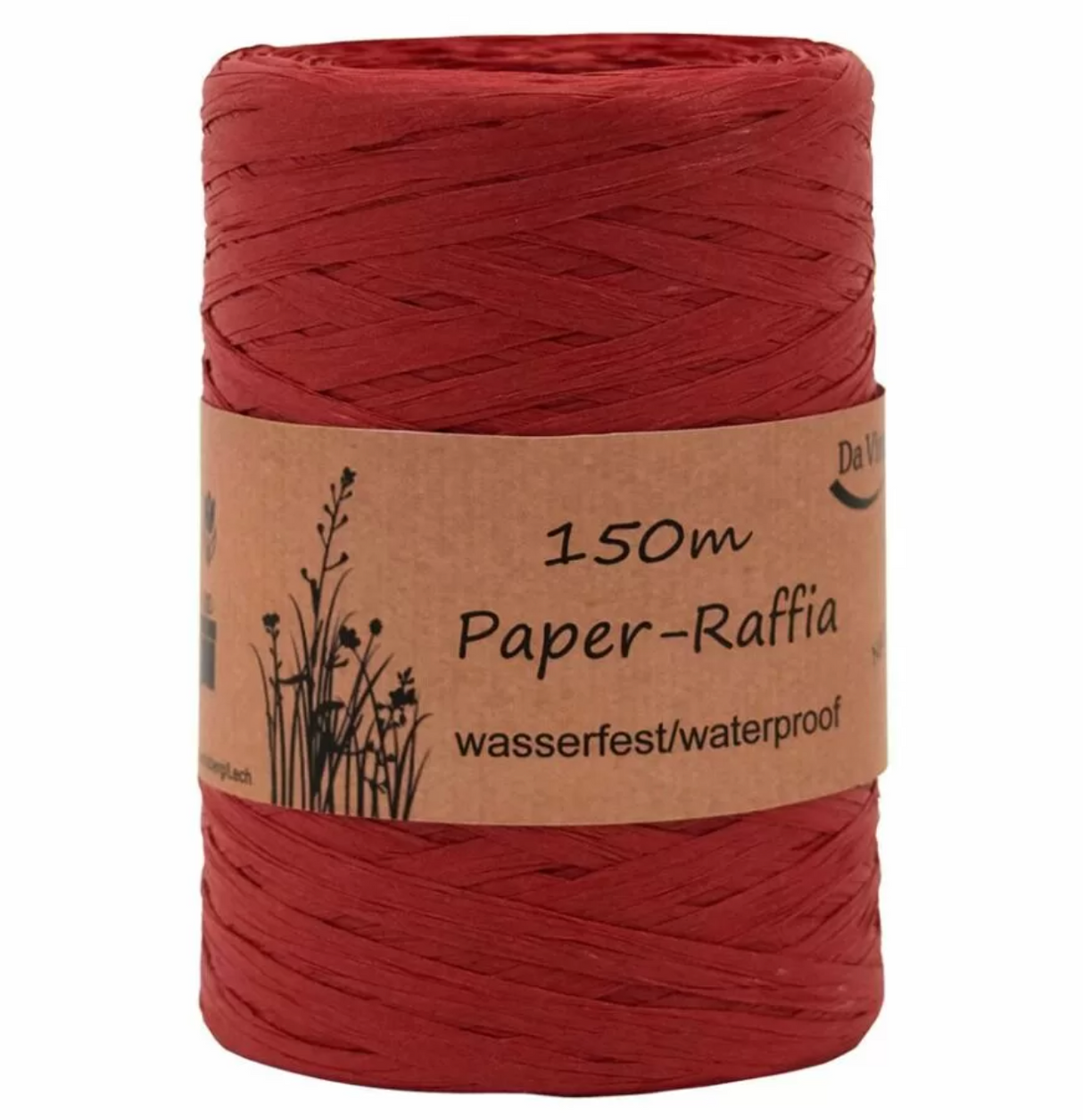 Papier Band Raffia-Kordel rot