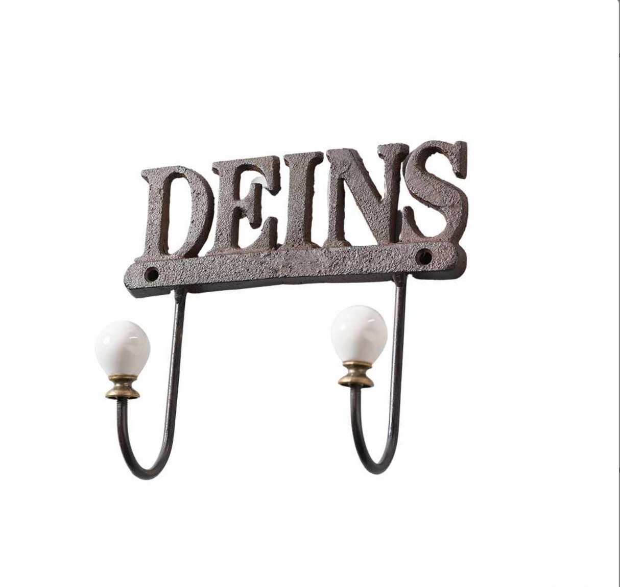 Metall Gusseisen Wandhaken "DEINS"